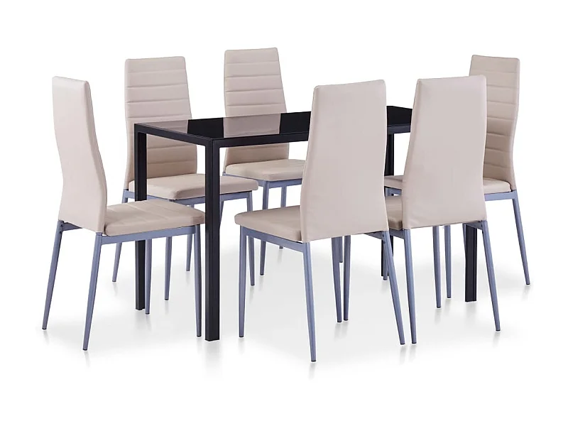 Set da pranzo Cappuccino da 7 pezzi