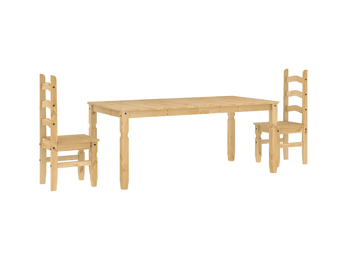 Panama 3-delige eetkamerset massief grenenhout