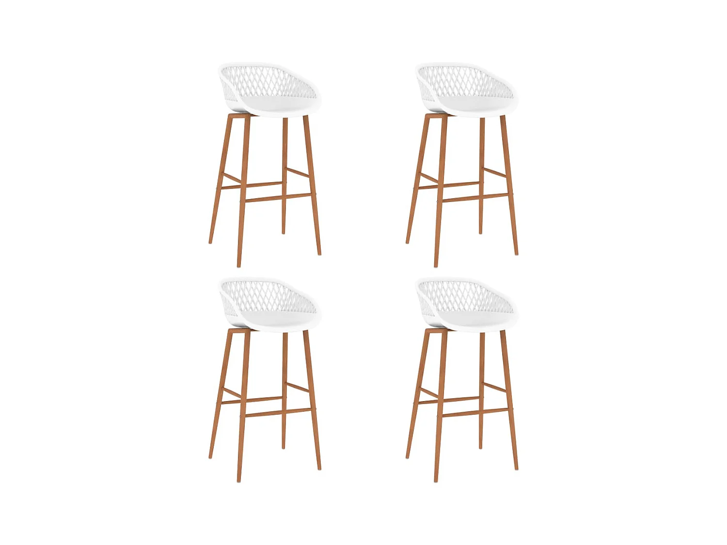 Juego de bar de 5 piezas en blanco y negro