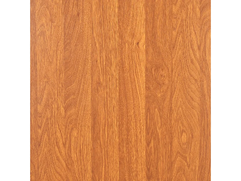 Juego de comedor 7 piezas MDF y acero Marrón