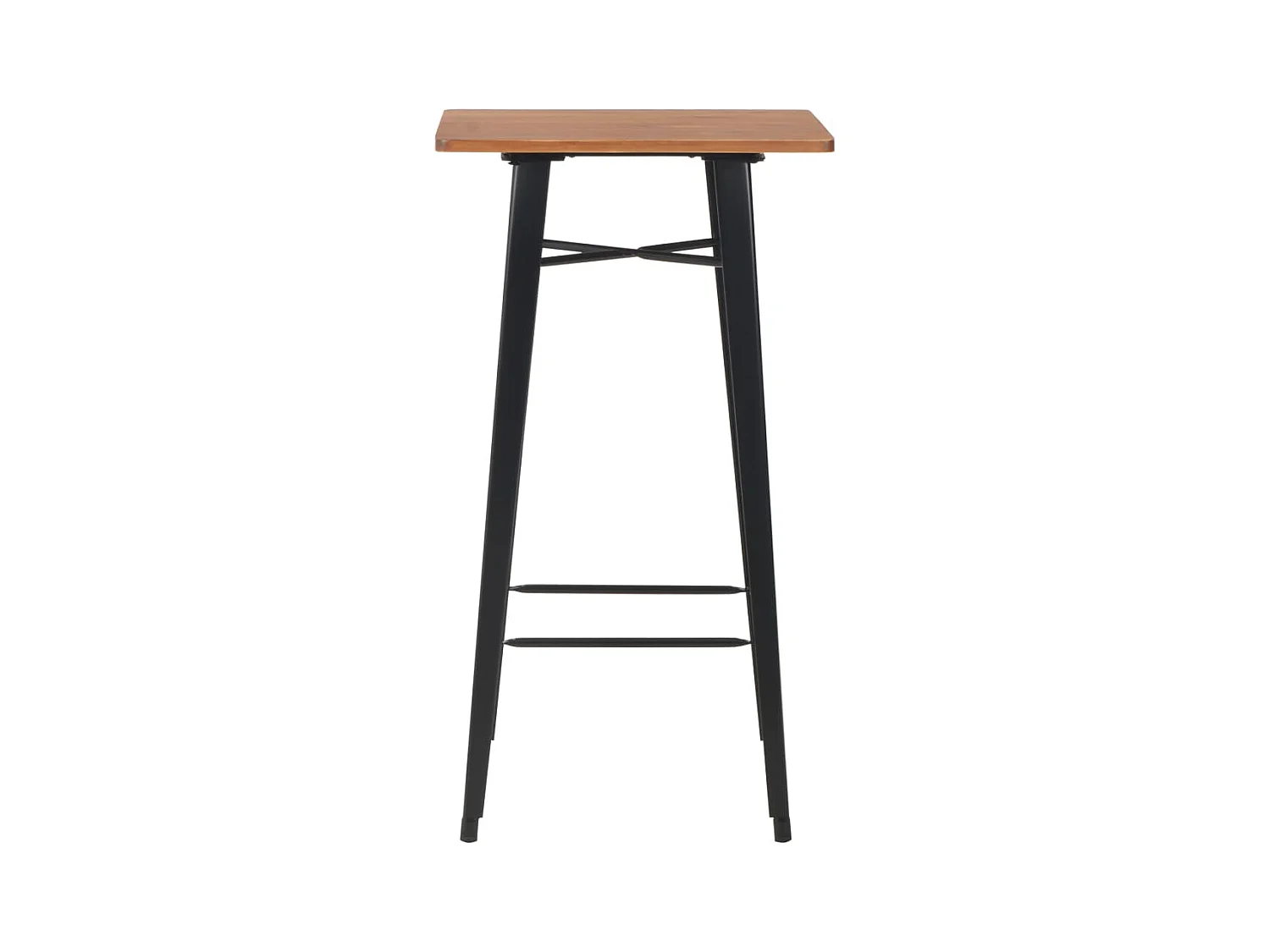 Conjunto de muebles de bar de 3 piezas, acero negro