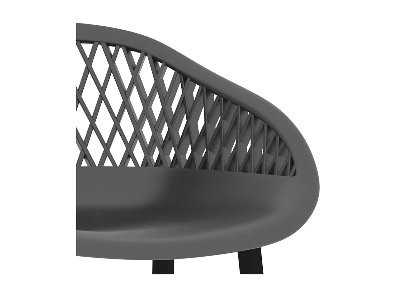 Juego de barra de 5 piezas, negro y gris