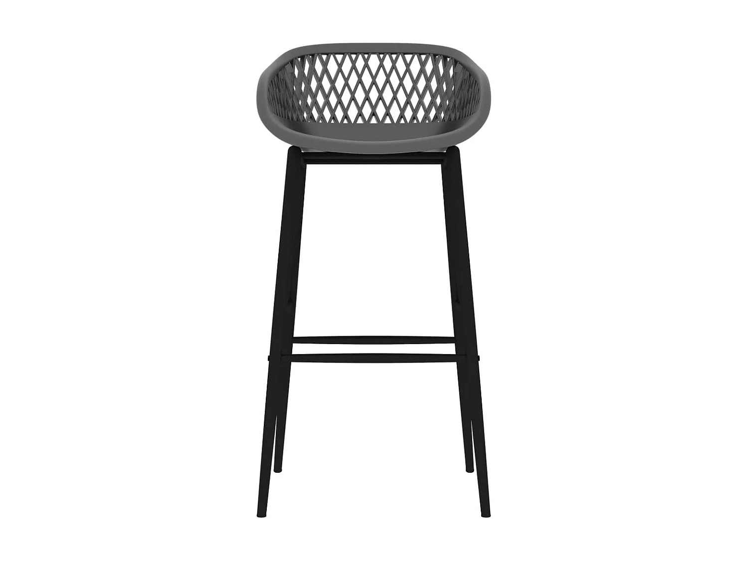 Juego de barra de 5 piezas, negro y gris