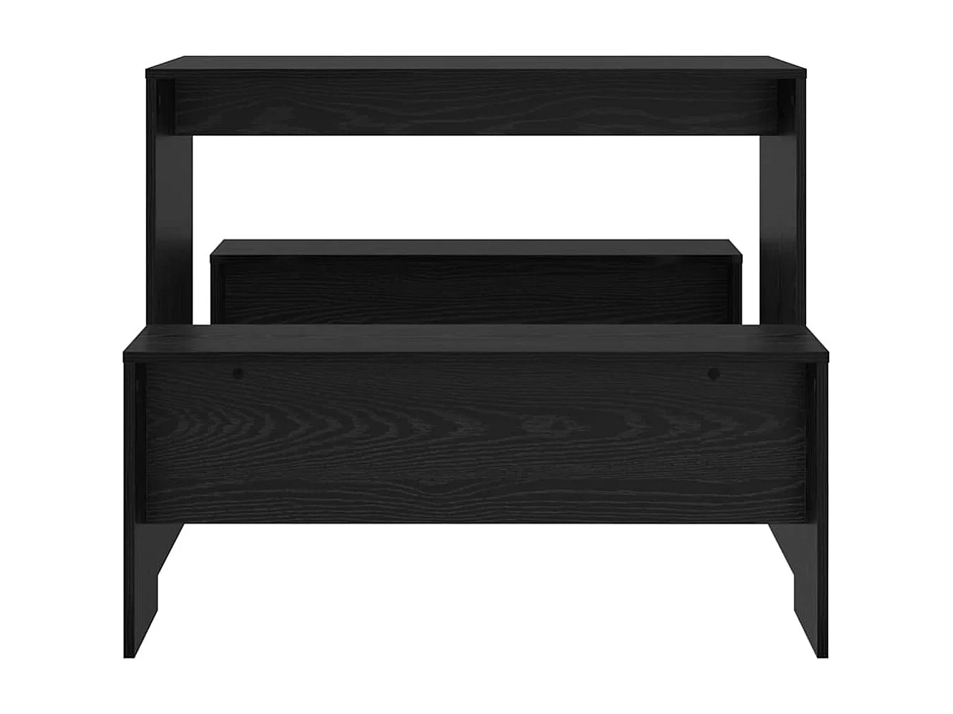 Juego de comedor de 2 piezas Roble negro 97 x 47 x 75 cm