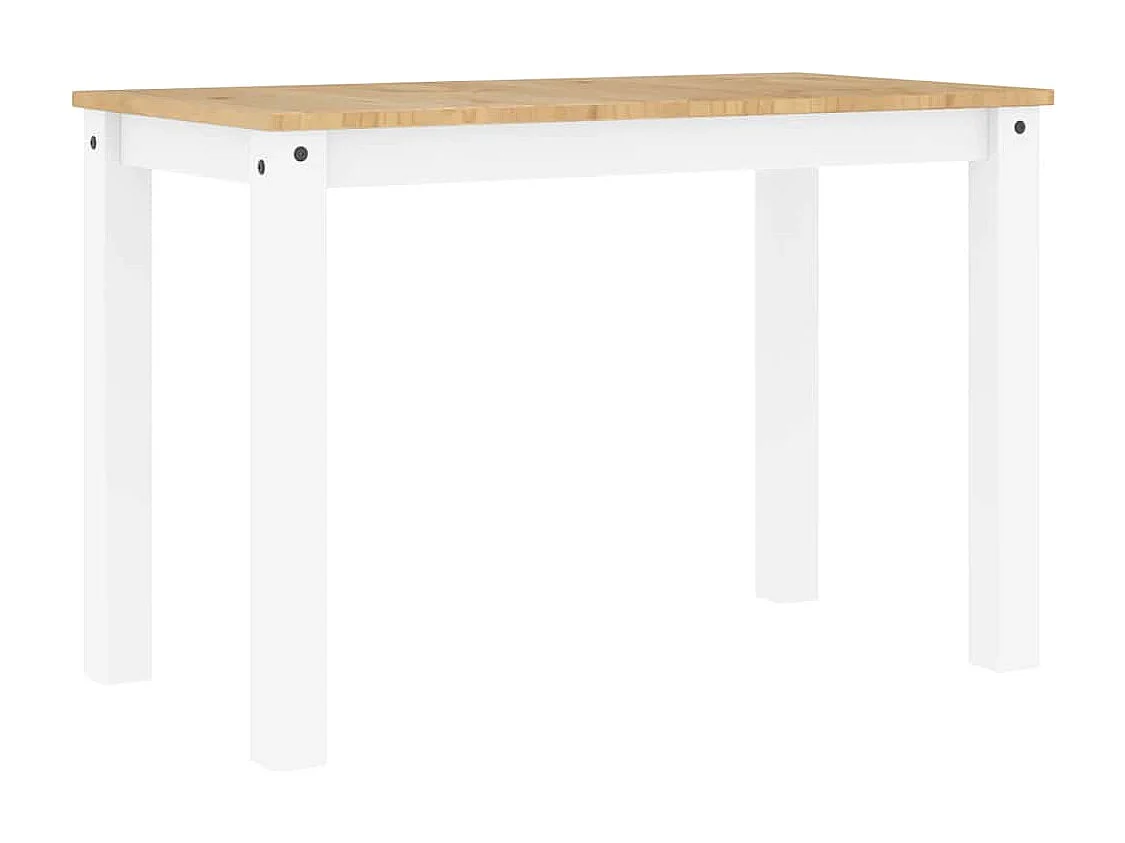 Panama 5-delige eetkamerset wit massief grenenhout