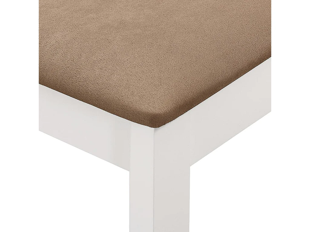 Eetkamerset 5-delig MDF Wit