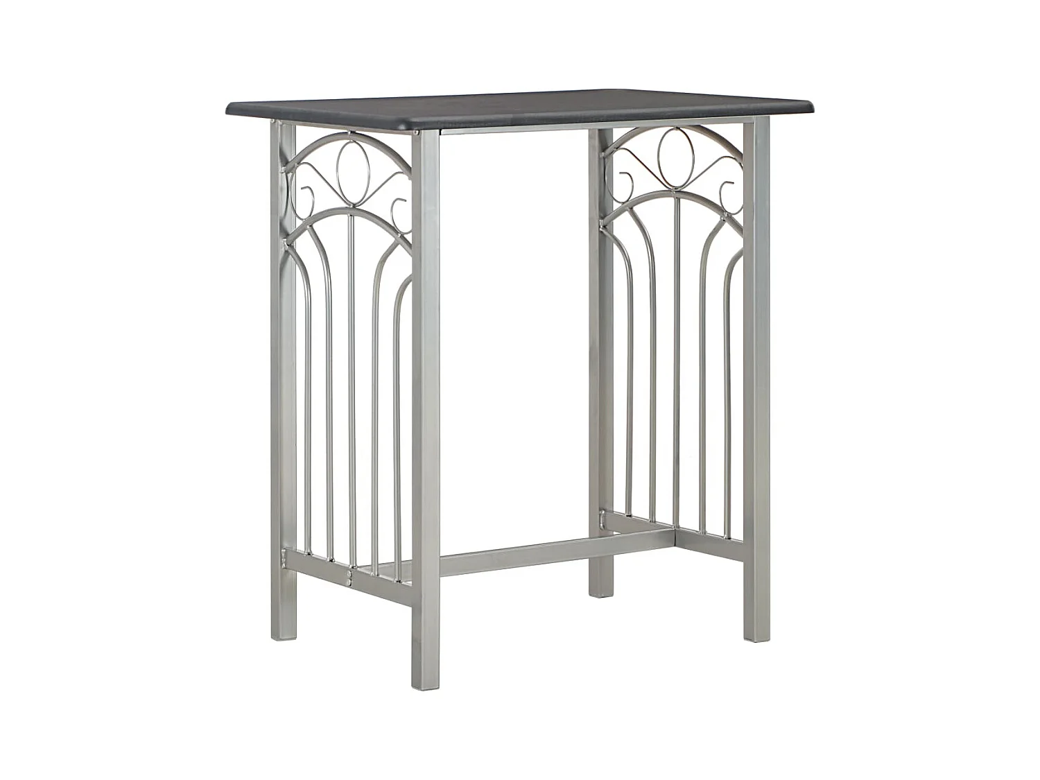 Juego de barra de 3 piezas, madera y acero negro