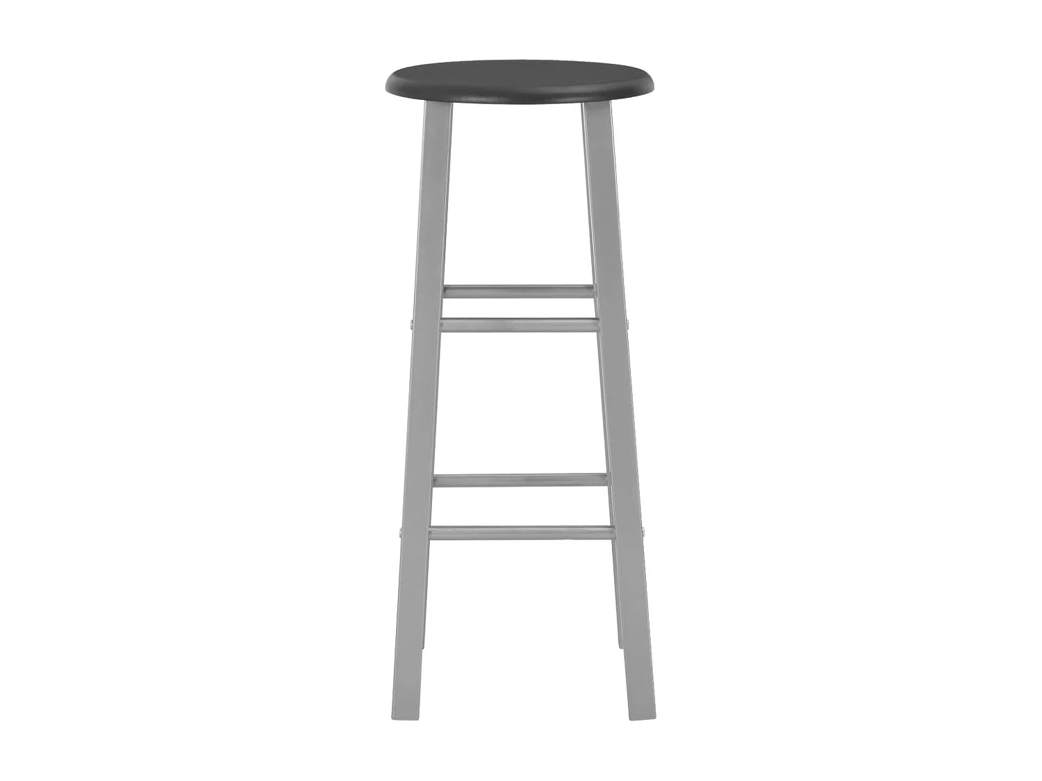 Juego de barra de 3 piezas, madera y acero negro