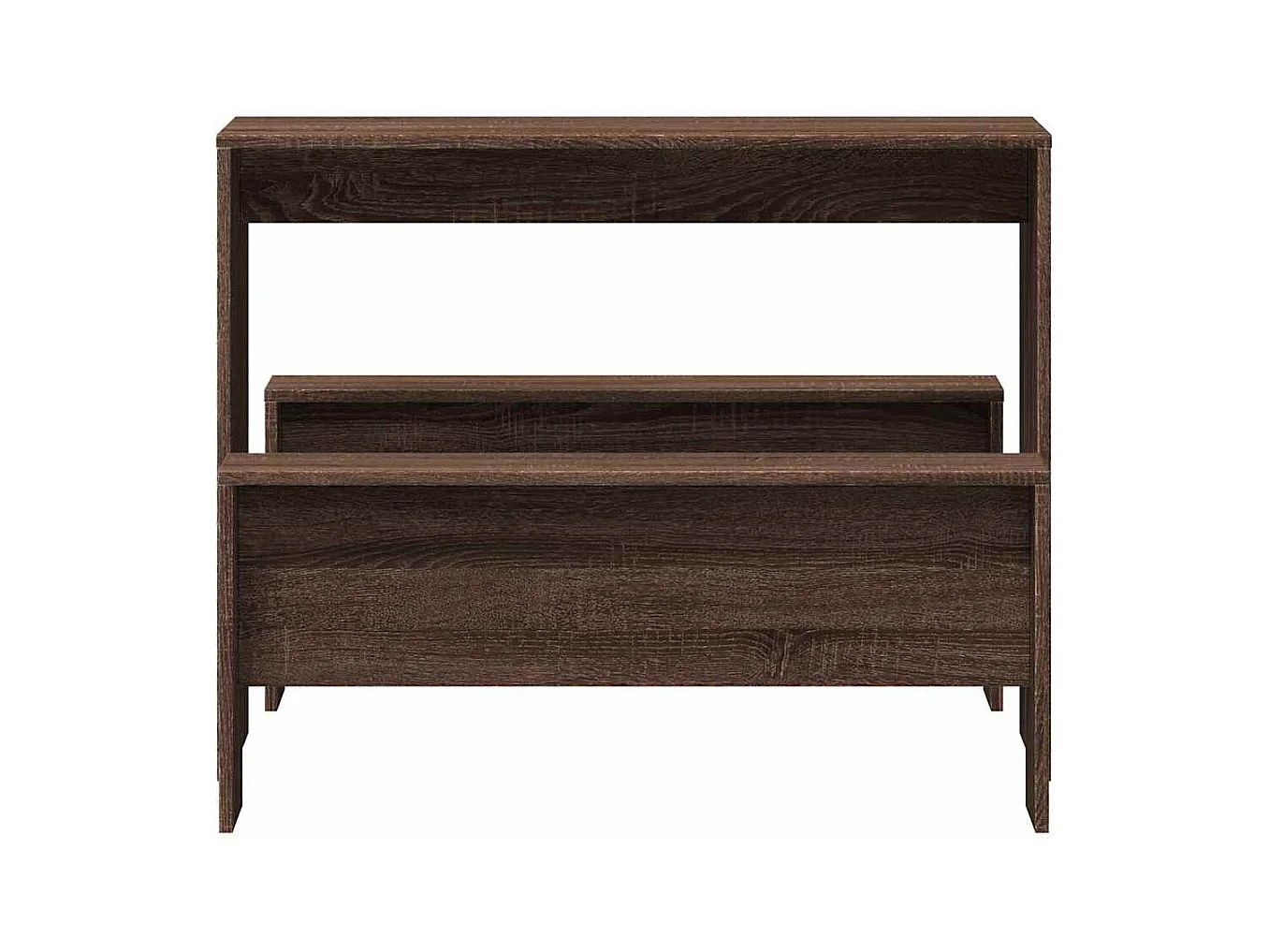 Juego de mesa de comedor y banco de madera de ingeniería de 3 piezas