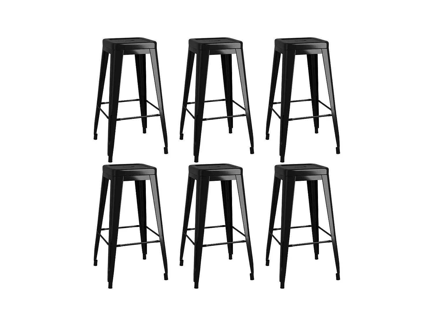 Ensemble de bar 7 pcs Blanc et noir