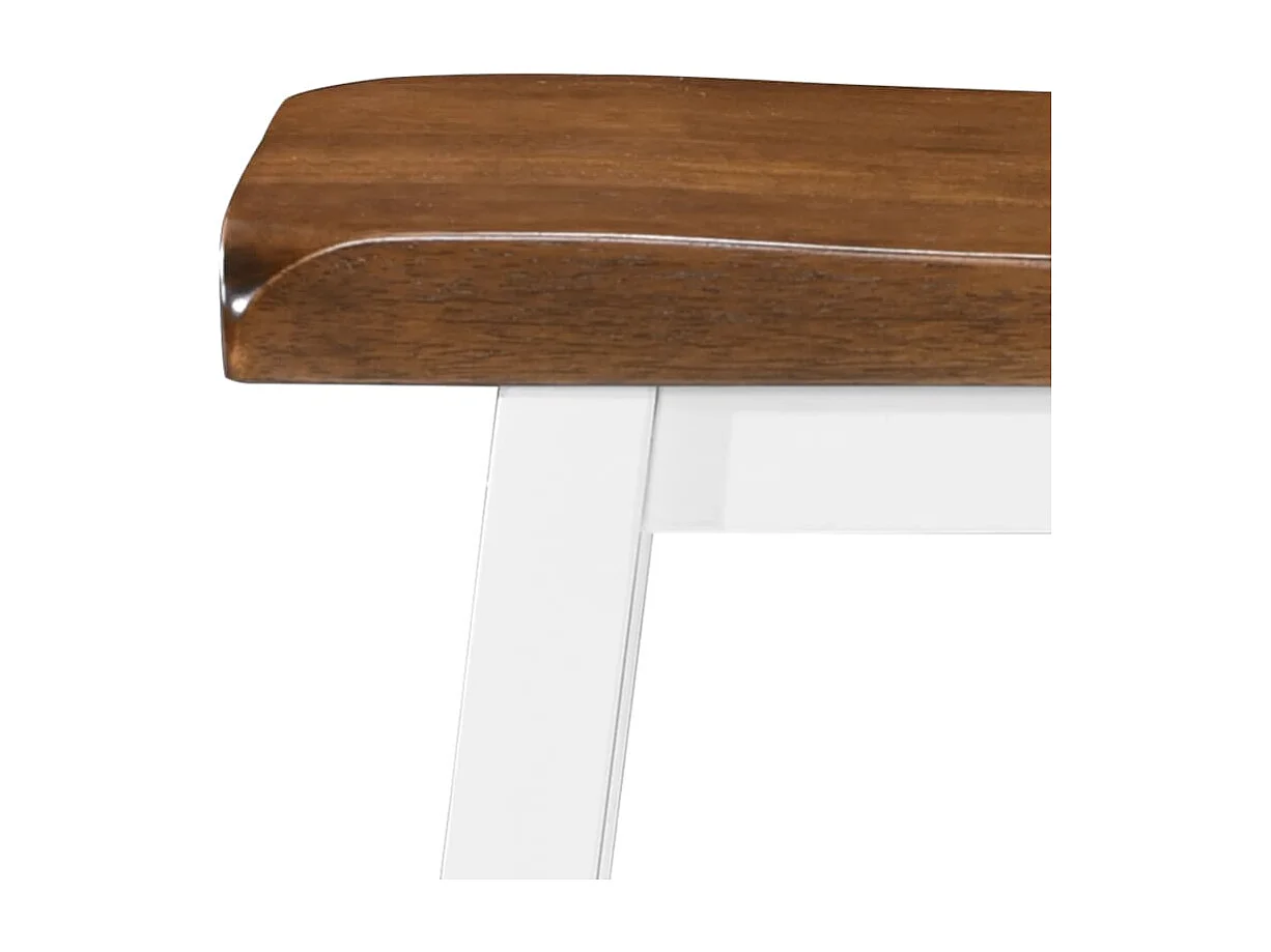 Mesa de bar y taburete 3 piezas Madera maciza