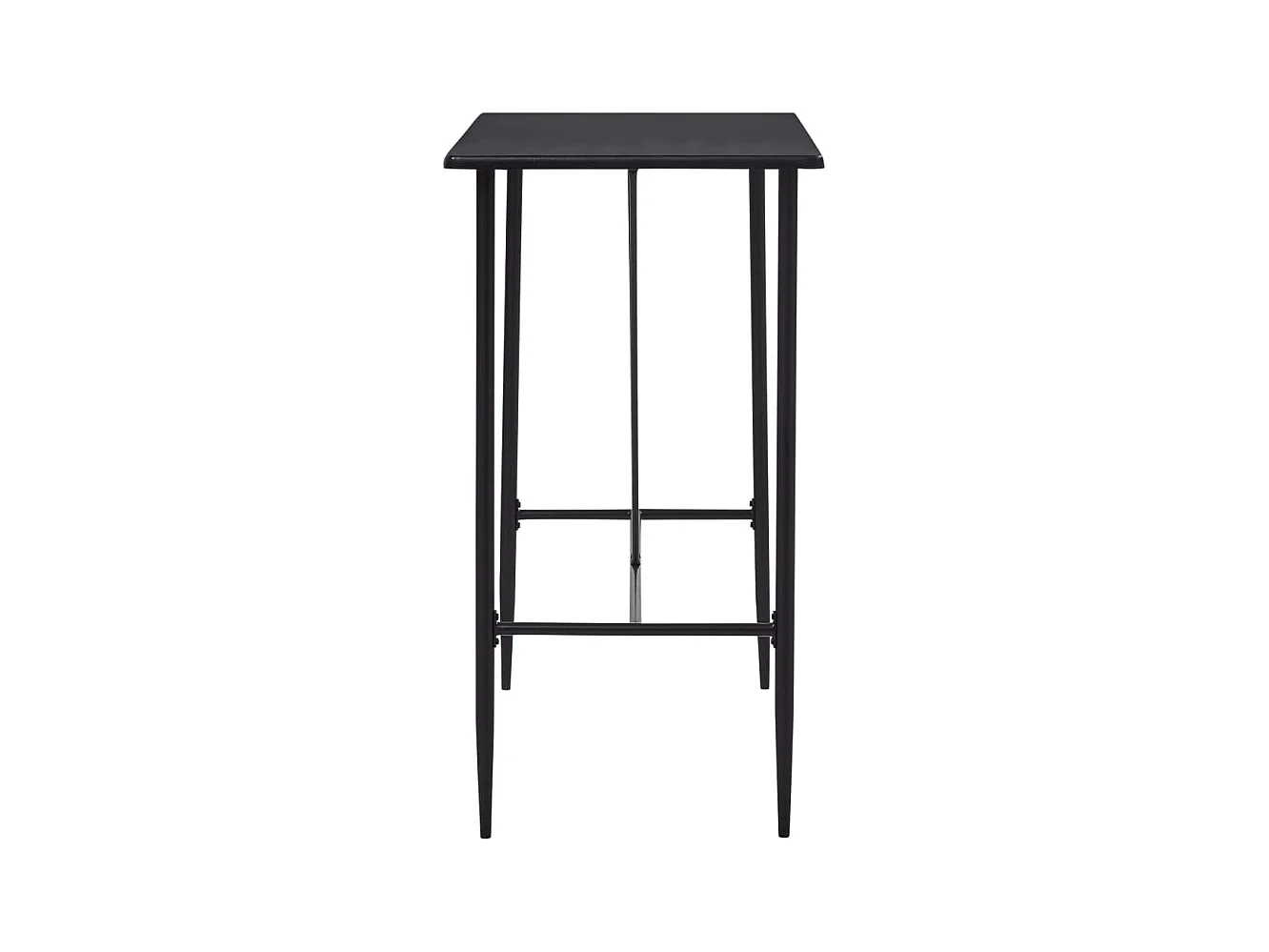 Juego de barra de 5 piezas, plástico negro