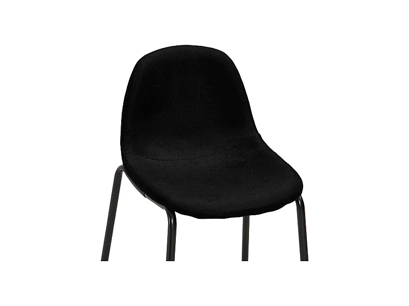 Juego de bar de 3 piezas en tela negra