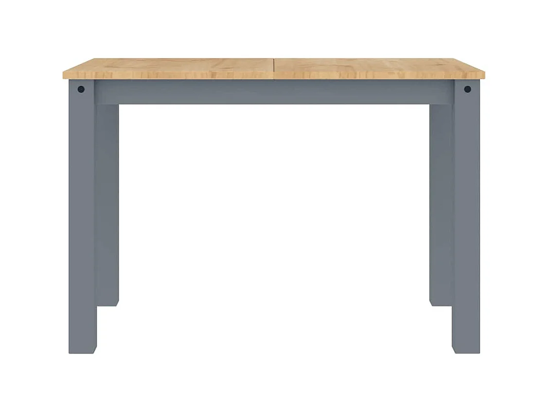 Juego de comedor Panamá de 5 piezas, gris, madera maciza de pino