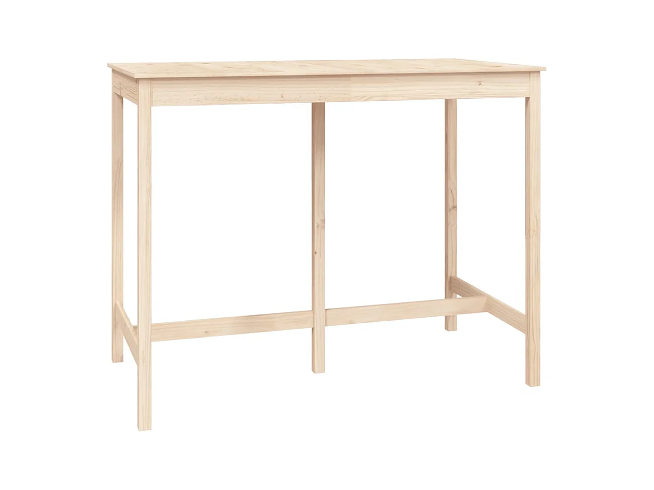 Ensemble de bar 7 pcs Bois de pin massif