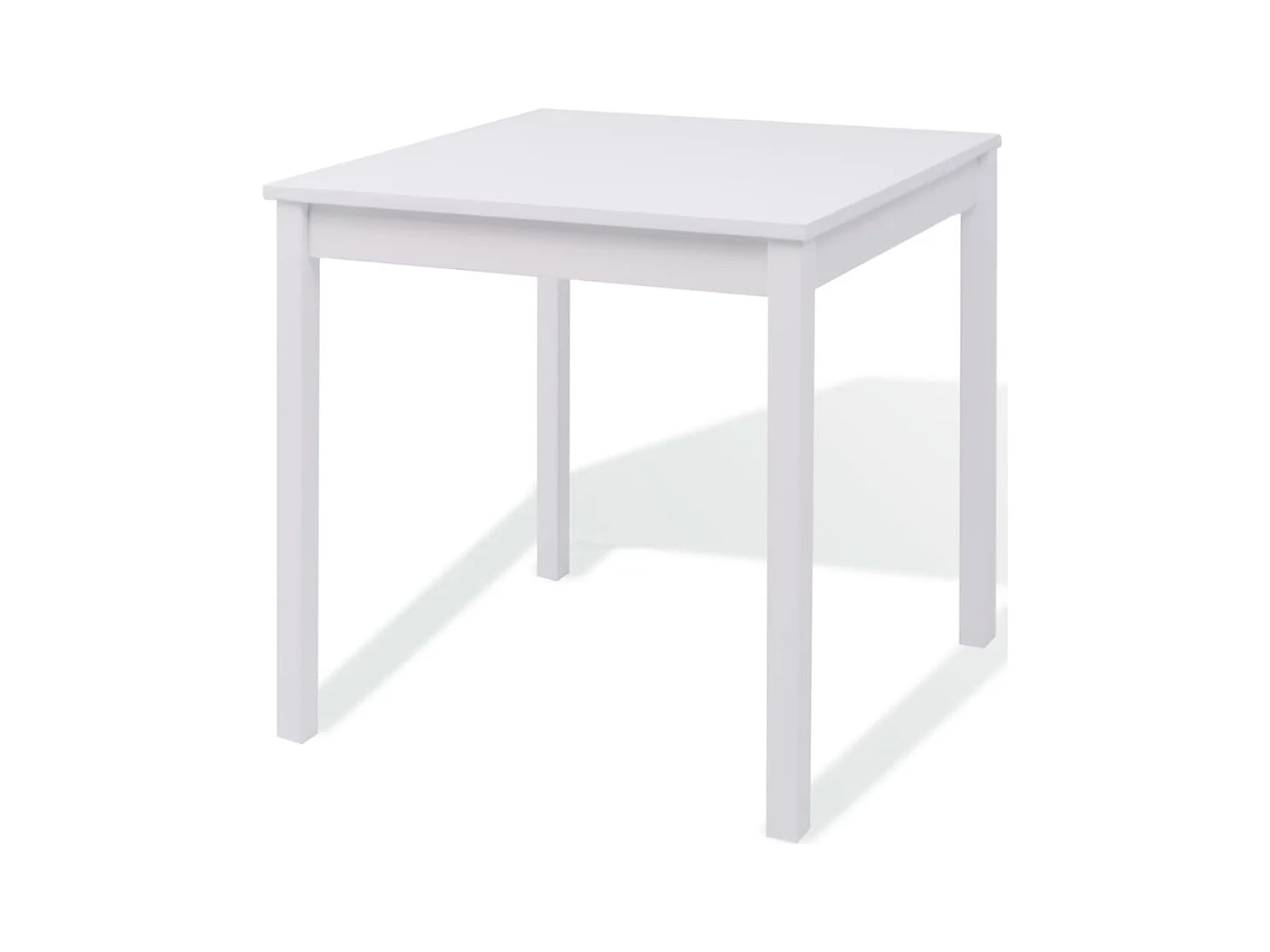 Juego de comedor de tres piezas de madera de pino blanco