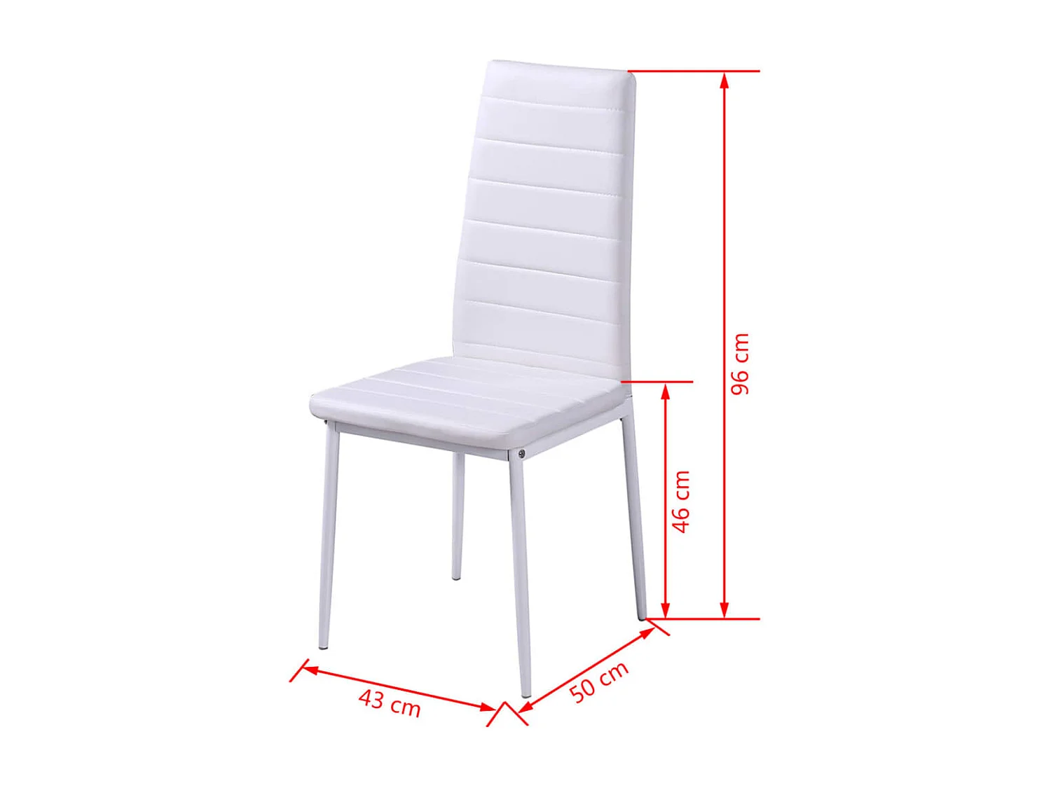 Juego de mesa de comedor de siete piezas en blanco y negro