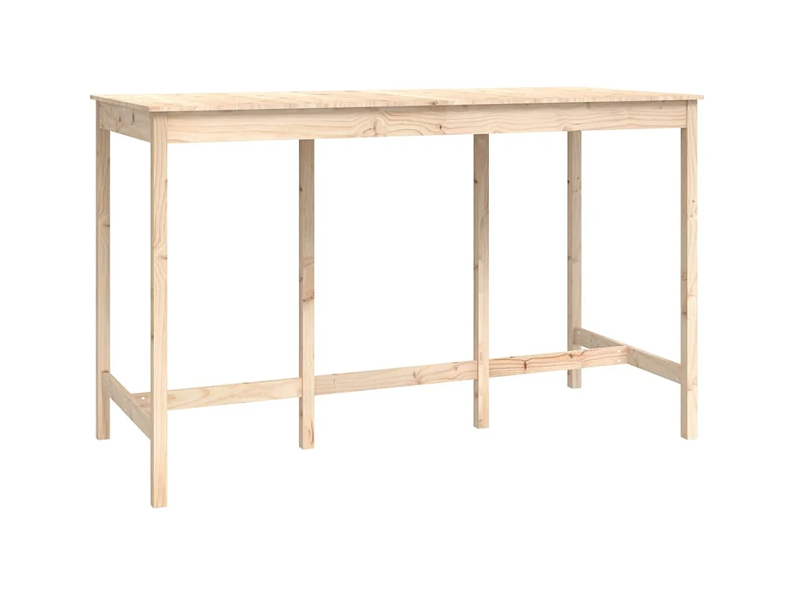 Juego de bar de 9 piezas fabricado en madera maciza de pino