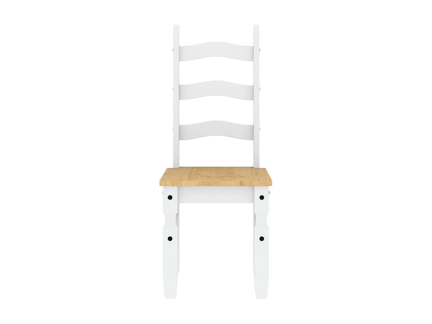 Ensemble à manger Panama 5 pcs blanc bois de pin massif