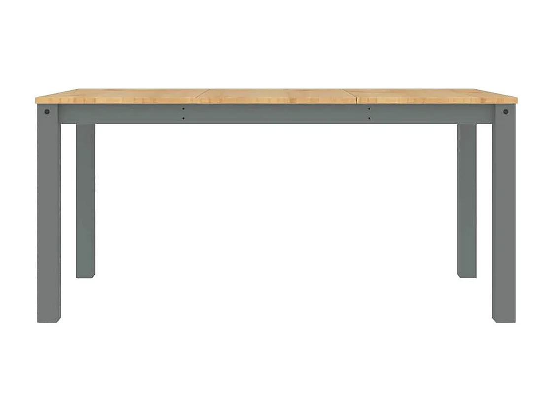 Ensemble à manger Panama 5 pcs gris bois de pin massif