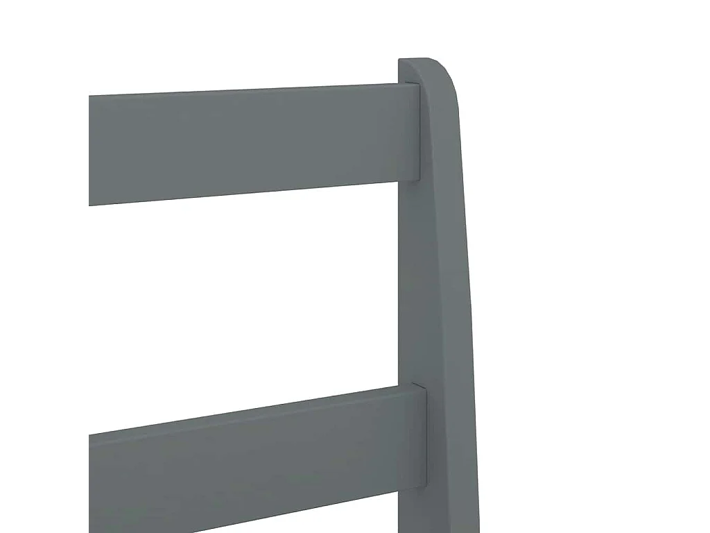 Ensemble à manger Panama 5 pcs gris bois de pin massif