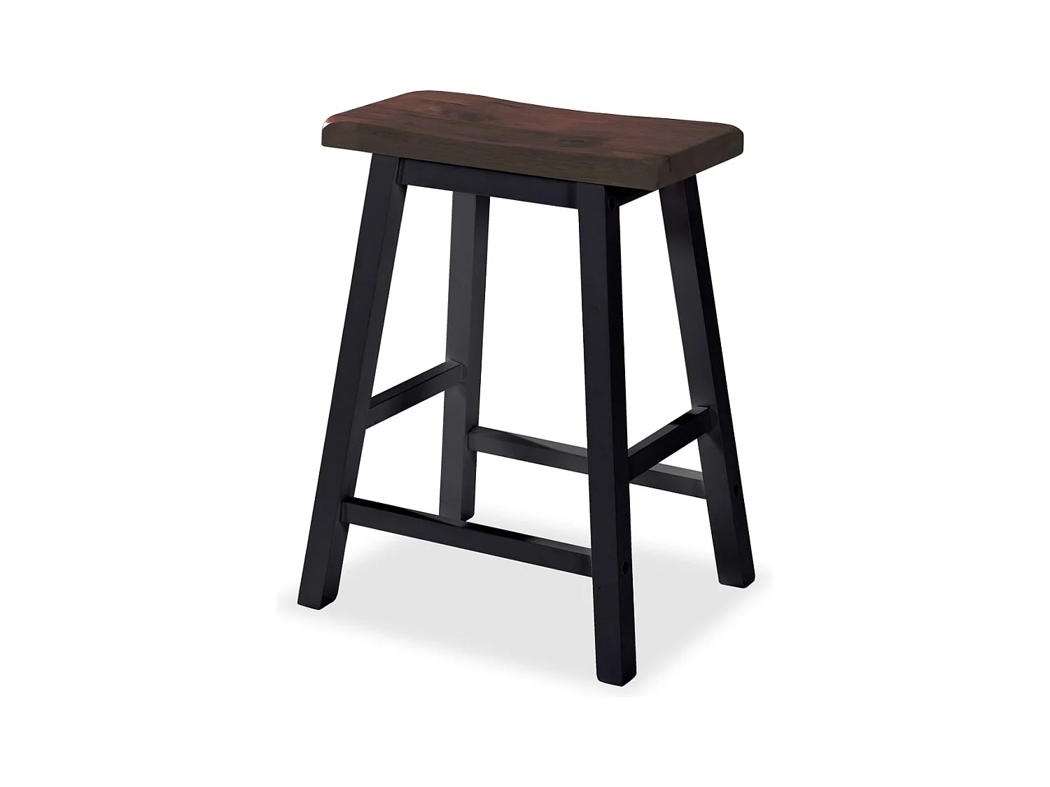 Juego de barra de 3 piezas de MDF negro