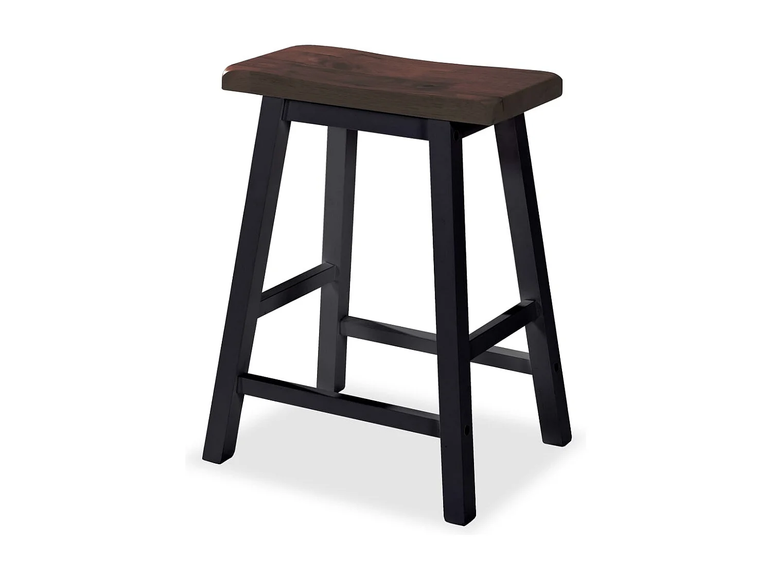 Juego de barra de 3 piezas de MDF negro