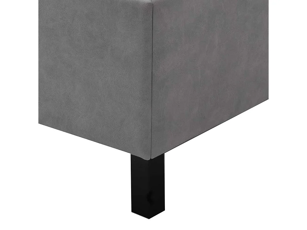 Stauraumbett in 160 und 180 cm Hellgrau