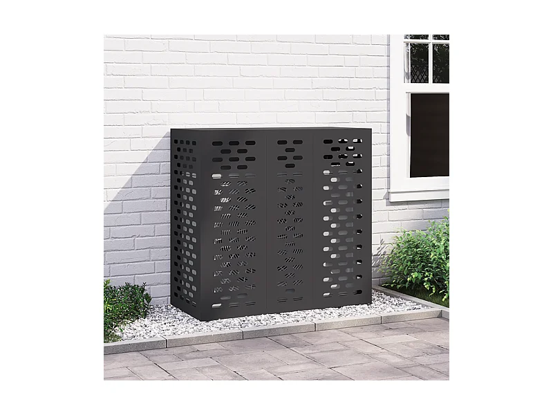 Housse de climatiseur Noir, 110 x 50 x 105 cm