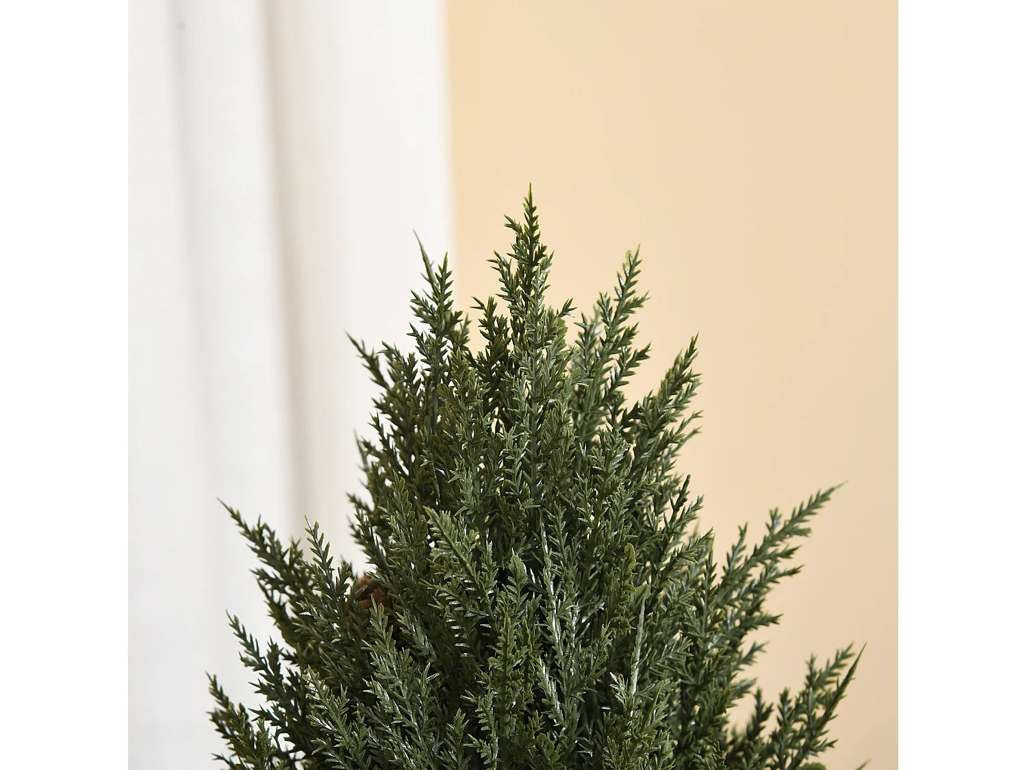 Árbol de Navidad artificial 50 cm con 170 ramas, decorado, PVC, verde (Ø27 x 47 cm)