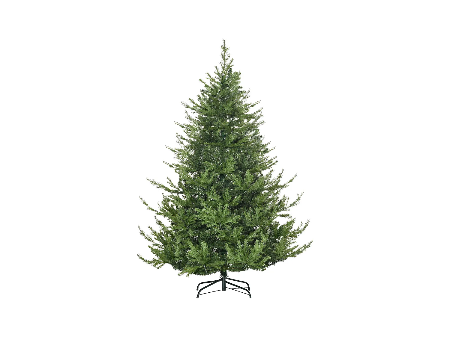 Kunstkerstboom 180 cm met sneeuw, 1942 takken, groen (136x136x180 cm)