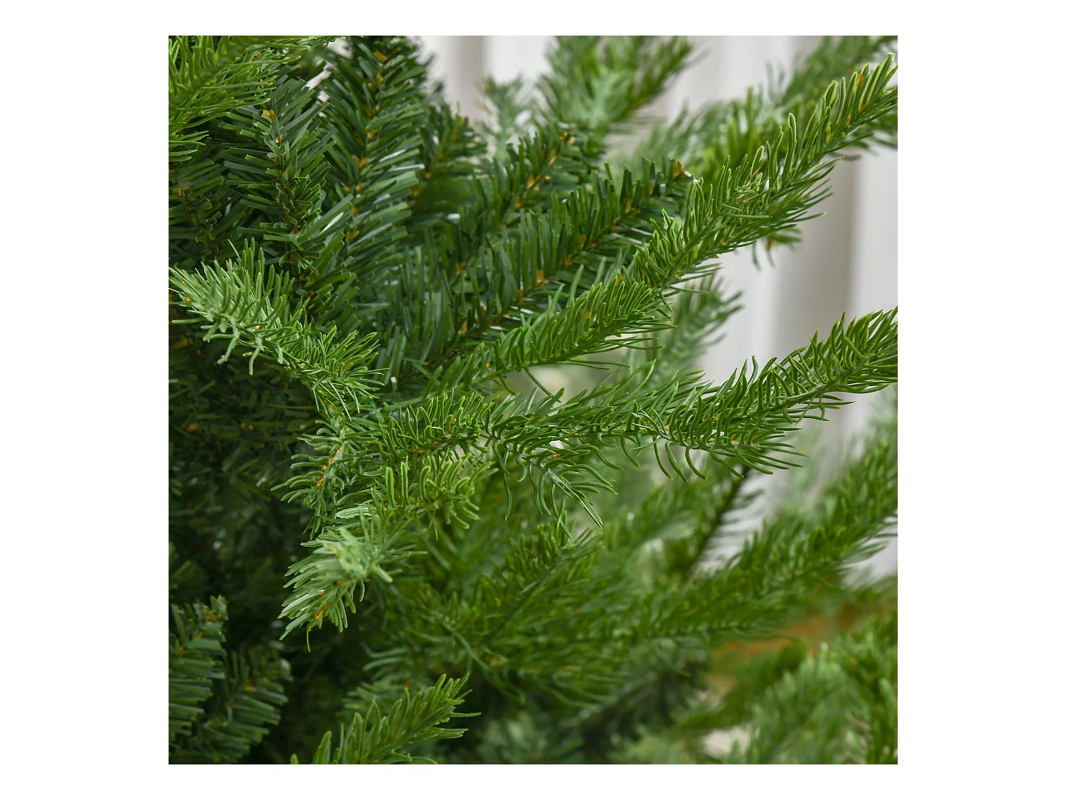 Kunstkerstboom 180 cm met sneeuw, 1942 takken, groen (136x136x180 cm)