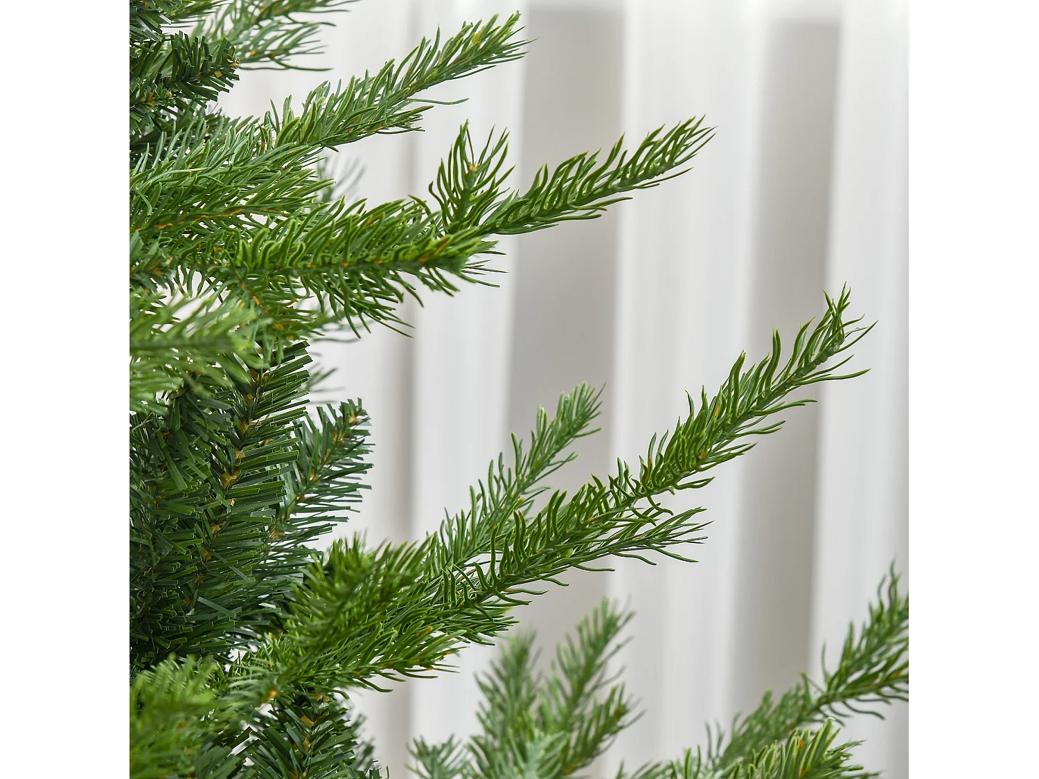 Albero di Natale artificiale 180 cm con neve, 1942 rami, verde (136x136x180 cm)