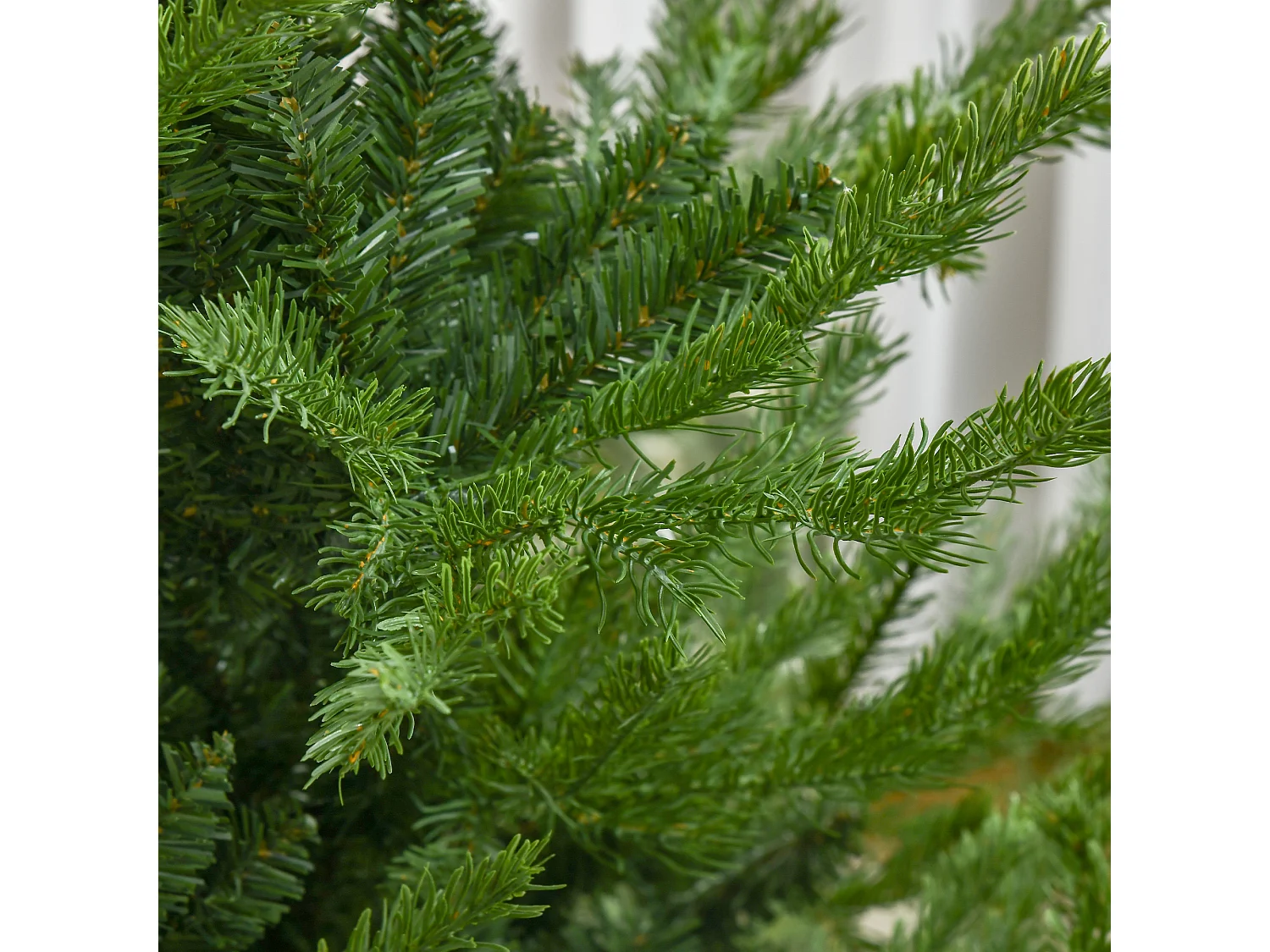 Albero di Natale artificiale 180 cm con neve, 1942 rami, verde (136x136x180 cm)