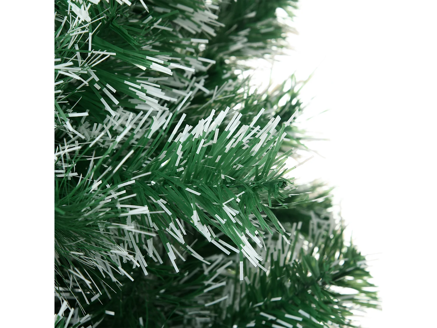 Albero di Natale artificiale 1,5 m con neve, 416 rami in PET, verde (Ø75 x 150 cm)