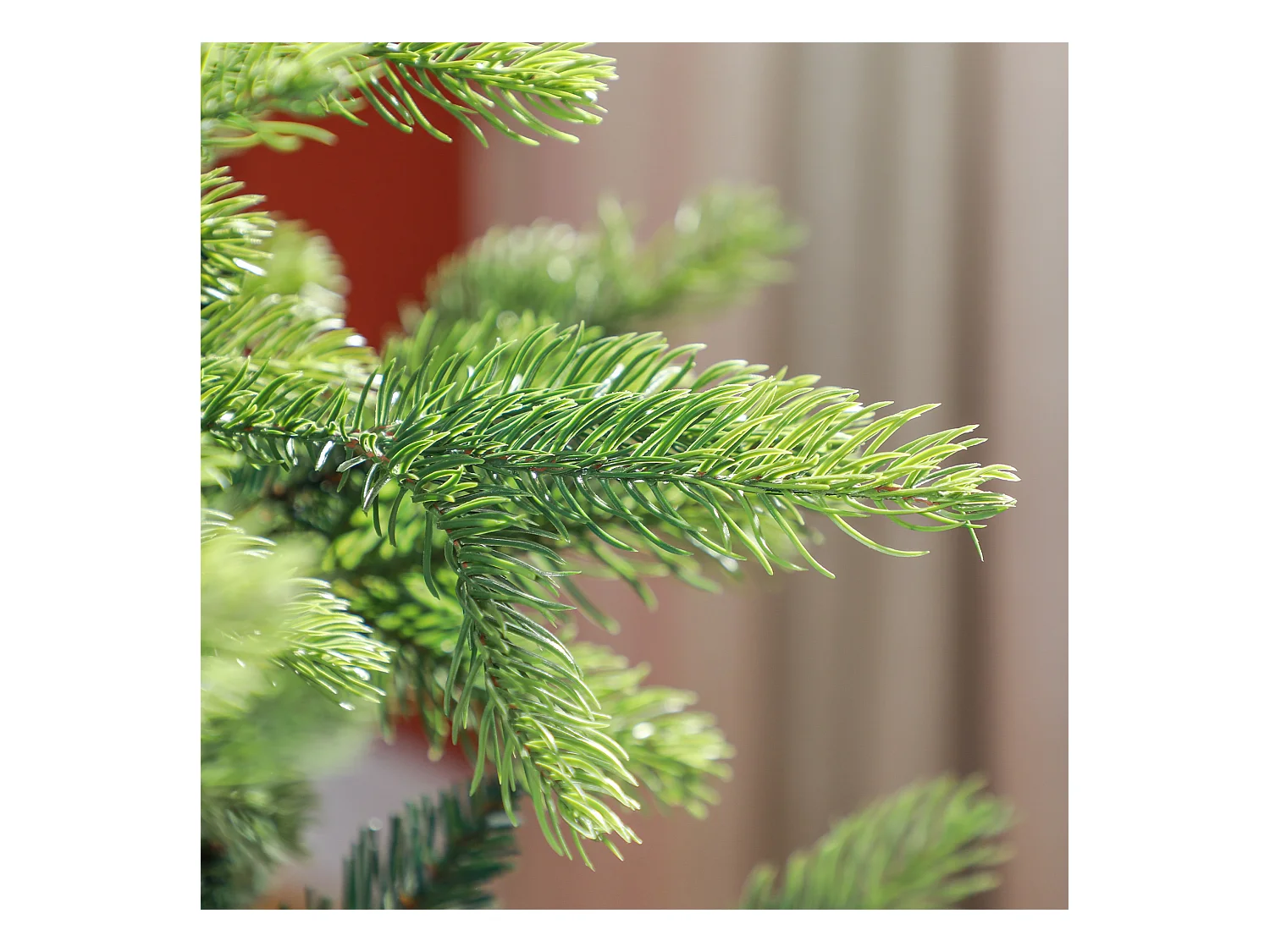 Kunstkerstboom 180 cm met 1700 takken, gevlamd, metaal, groen (Ø122 x 183 cm)