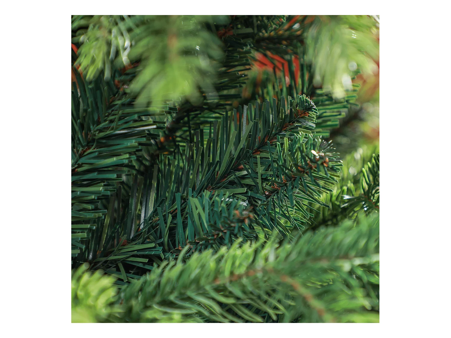 Kunstkerstboom 180 cm met 1700 takken, gevlamd, metaal, groen (Ø122 x 183 cm)