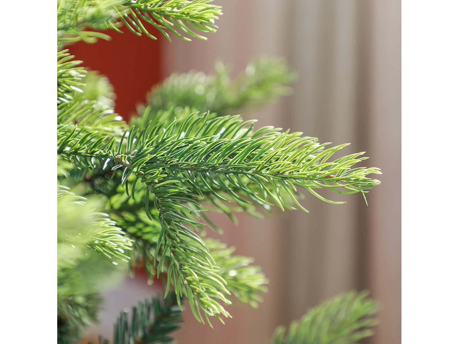 Kunstkerstboom 180 cm met 1700 takken, gevlamd, metaal, groen (Ø122 x 183 cm)