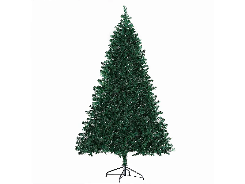 Kunstkerstboom 180 cm met 1000 PVC takken, groen (Ø102 x 180 cm)