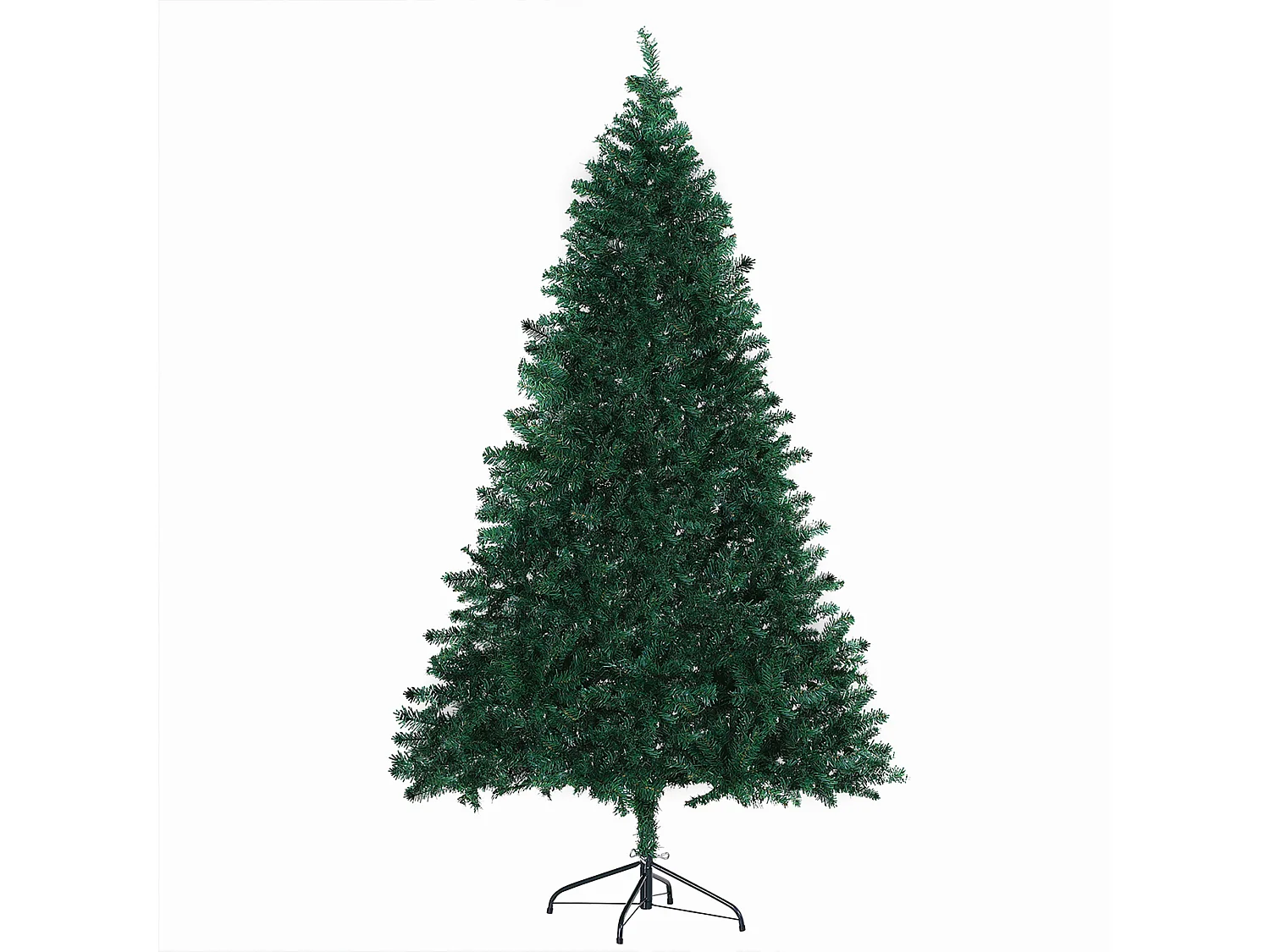 Albero di Natale artificiale 180 cm con 1000 rami in PVC, verde (Ø102 x 180 cm)