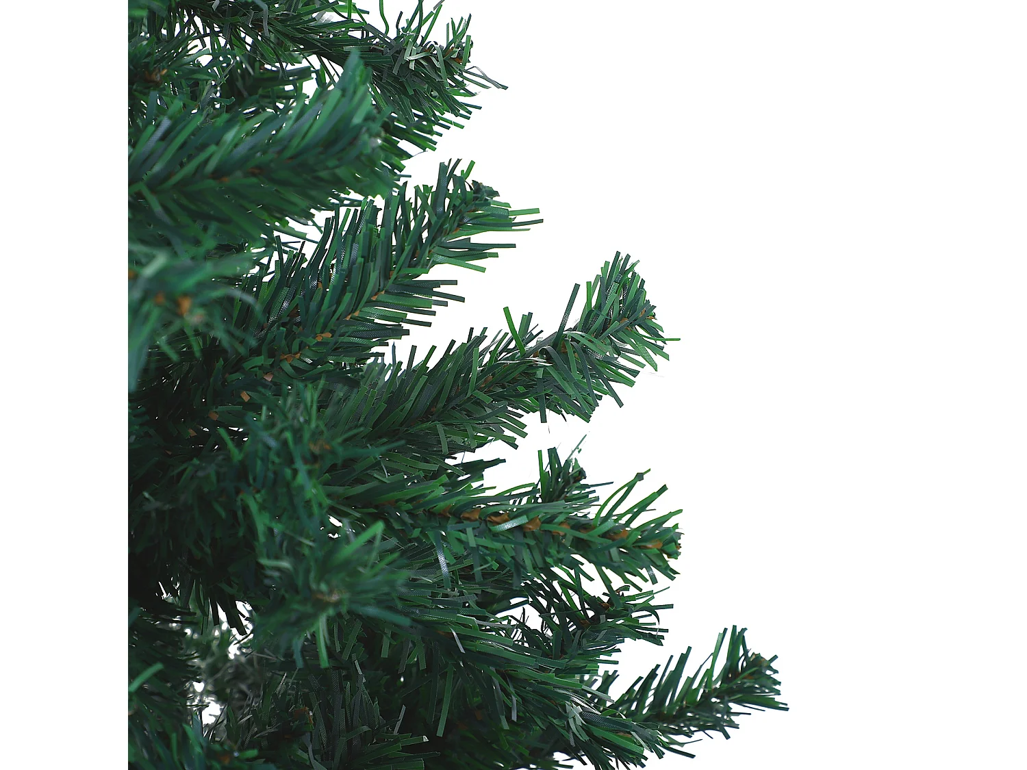 Albero di Natale artificiale 180 cm con 1000 rami in PVC, verde (Ø102 x 180 cm)