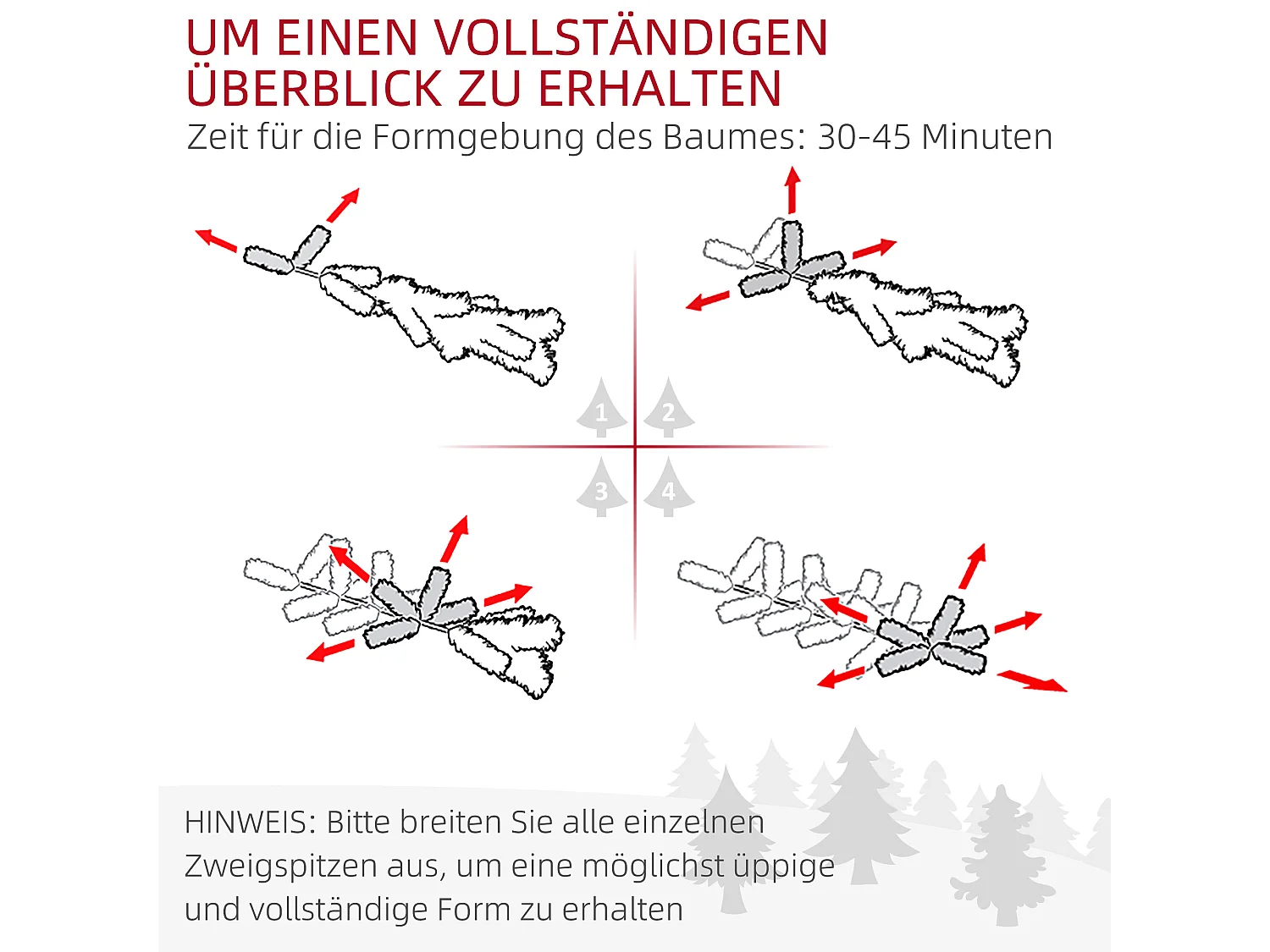 Kunstkerstboom 180 cm met 880 takken, gevlamd, PVC, groen (Ø120 x 180 cm)