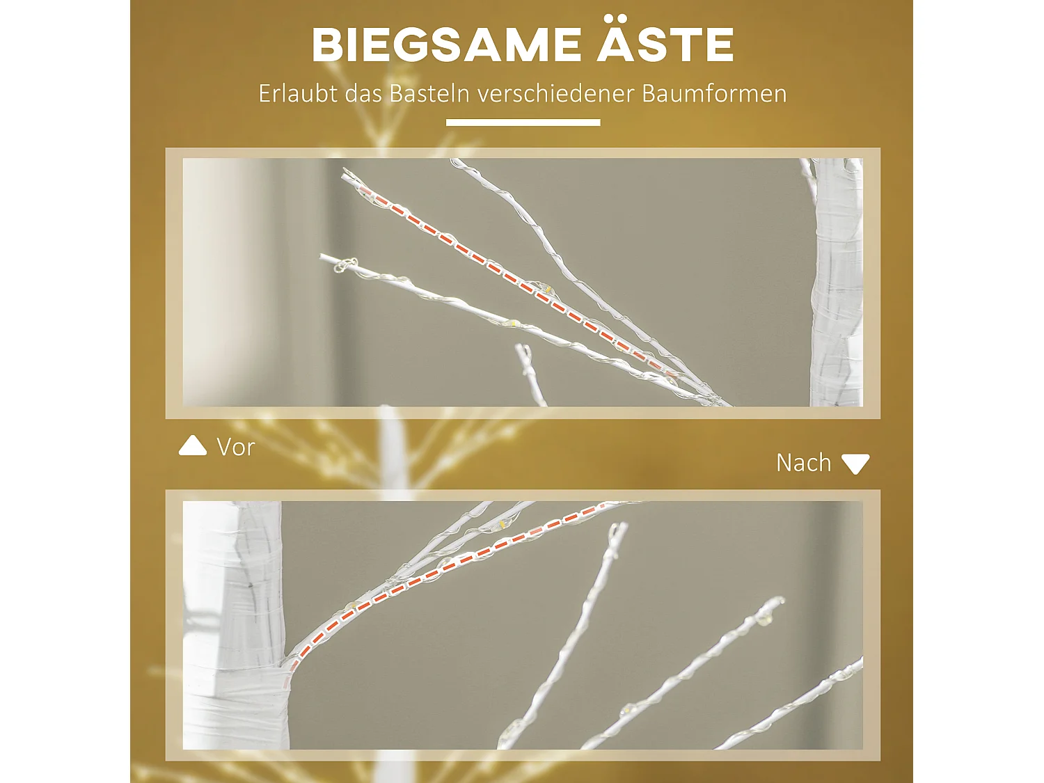 Arbre de Noël artificiel 150 cm avec 600 LED, design flexible, métal, blanc (21x21x150 cm)