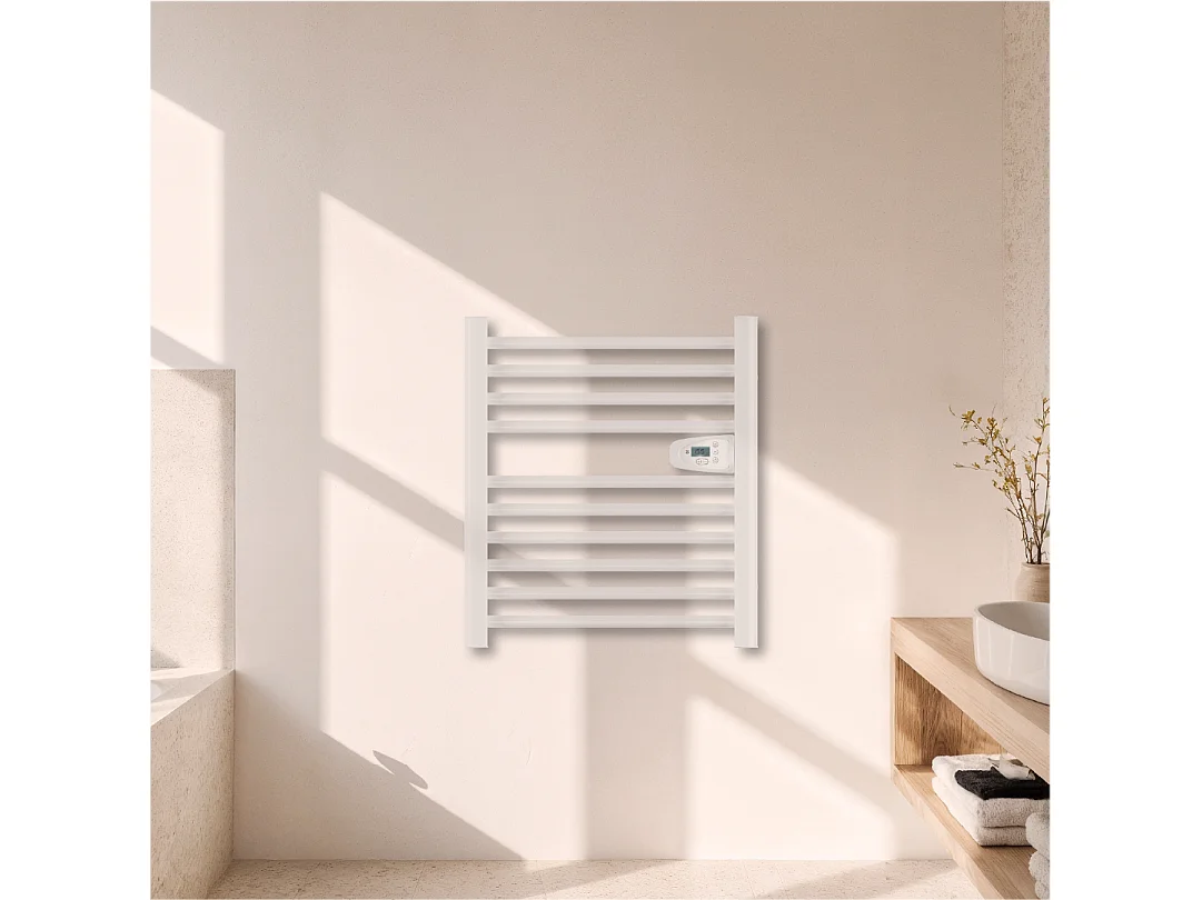 Sèche-serviette électrique sans fluide 300W H.62xL54cm Bestherm HESTIA blanc