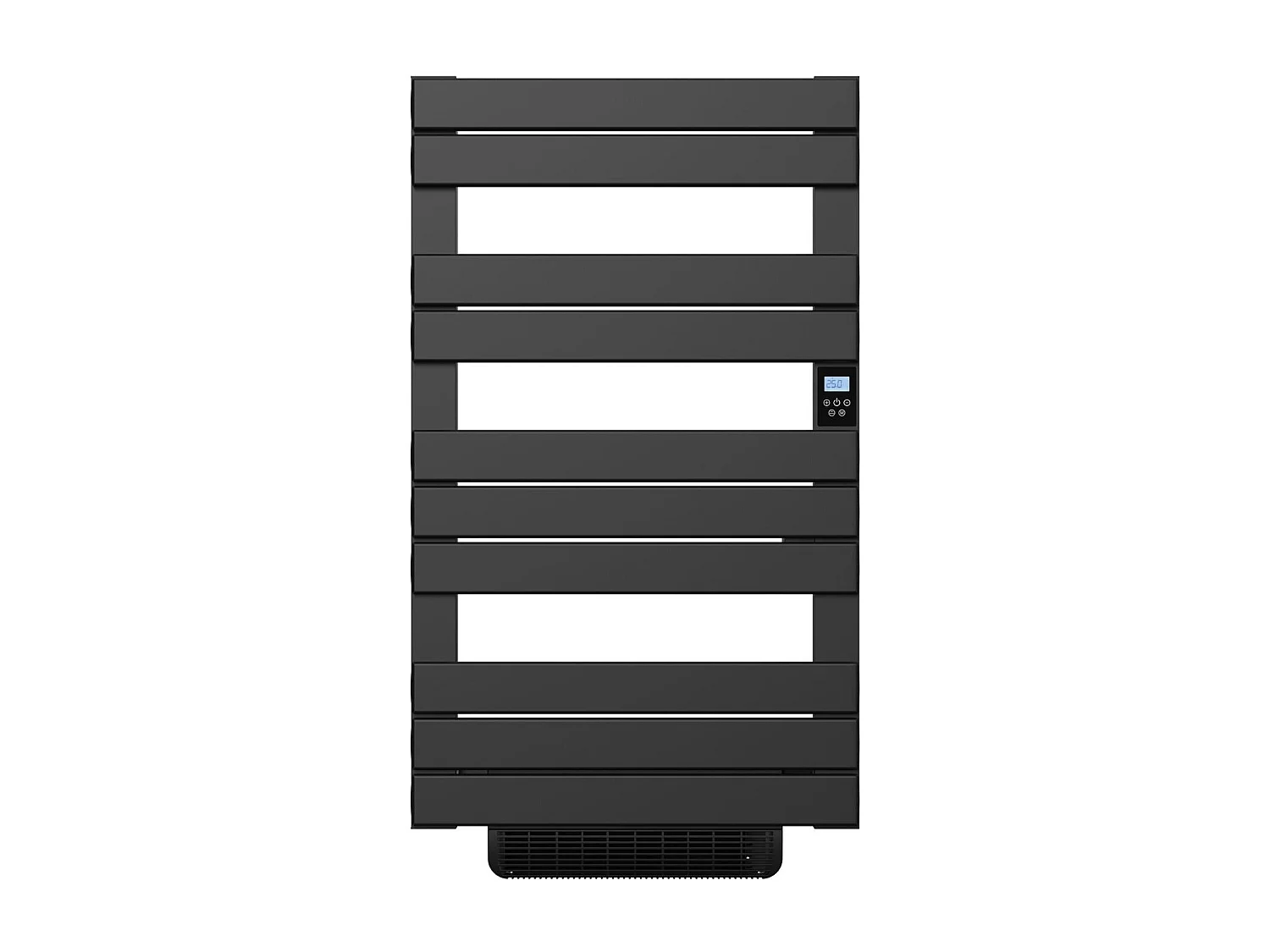 Sèche-serviette électrique sans fluide avec soufflerie 500 + 1000 W H.108,4xL60cm Bestherm HANAE noir