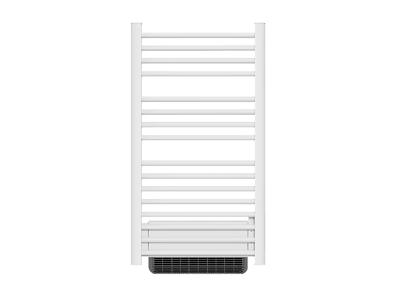 Sèche-serviette électrique sans fluide avec soufflerie 500W+1000W H.100,5xL54cm Bestherm HESTIA blanc
