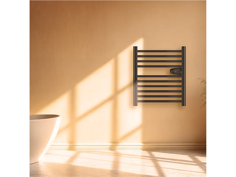 Sèche-serviette électrique sans fluide 300W H.62xL54cm Bestherm HESTIA noir