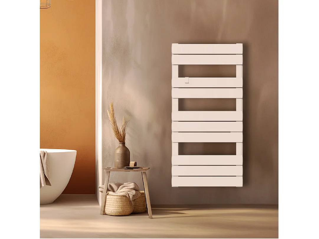 Sèche-serviette électrique sans fluide 500W H.101xL50cm Bestherm ANIS blanc