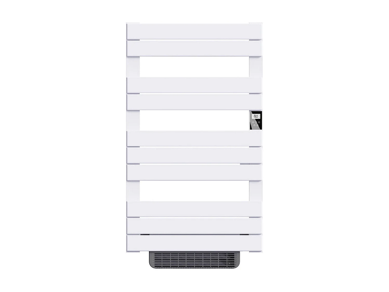 Sèche-serviette électrique sans fluide avec soufflerie 500W+1000W H.108,4xL60cm Bestherm HANAE blanc