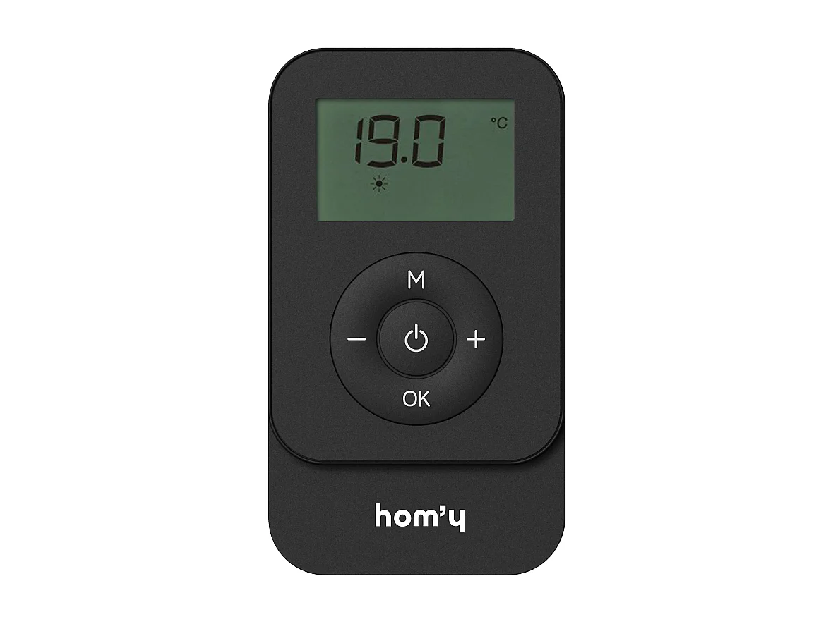 Sèche-serviette électrique sans fluide 500W H.101xL50cm Bestherm ANIS noir